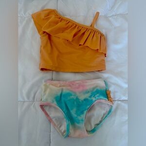 Ruffle Butts Tie Dye Pastel Bikini Set